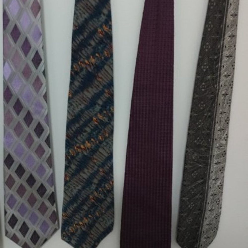 Assorted Men's Silk Ties (Set of 4)